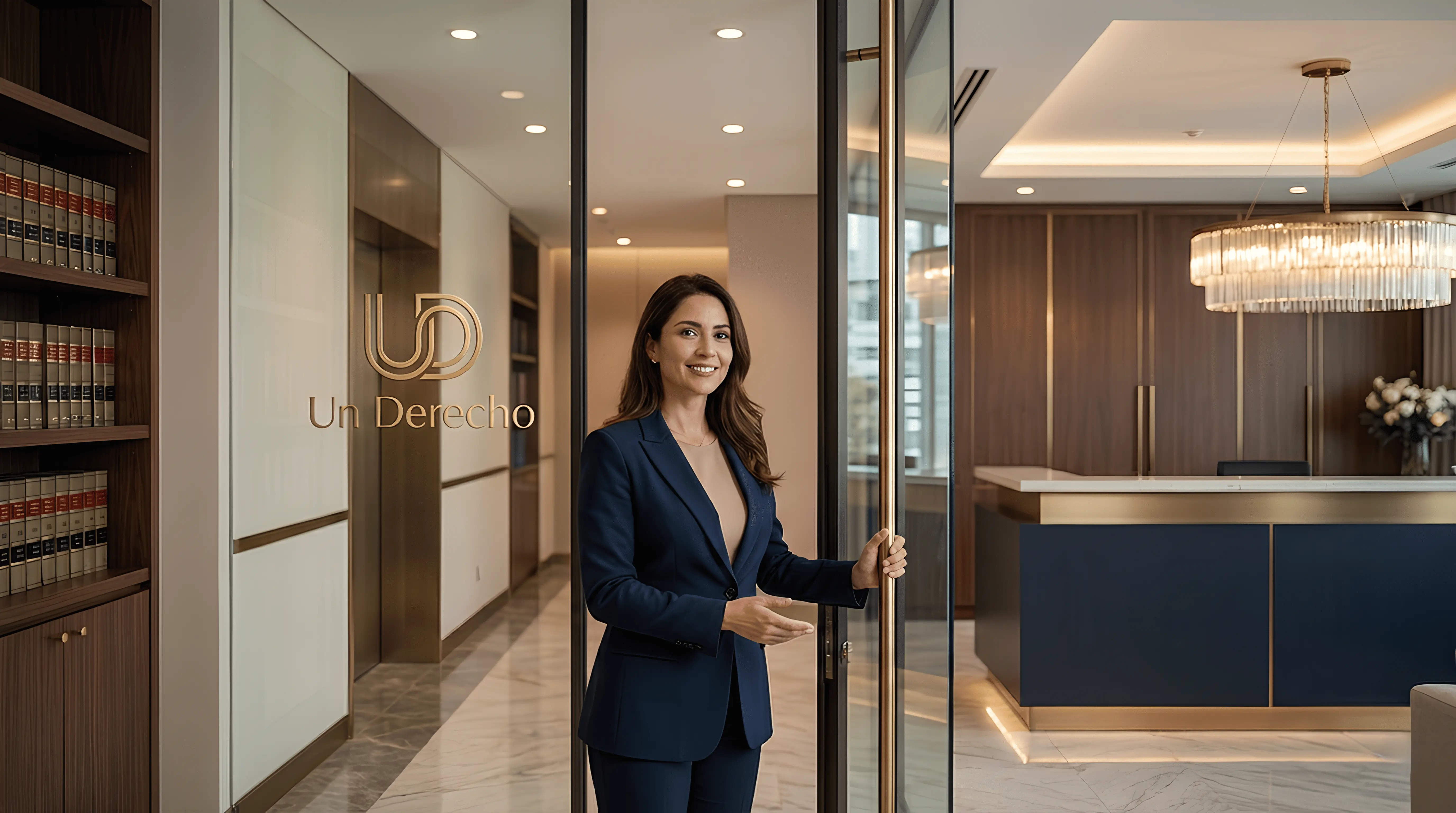 Profesional de Un Derecho en oficina